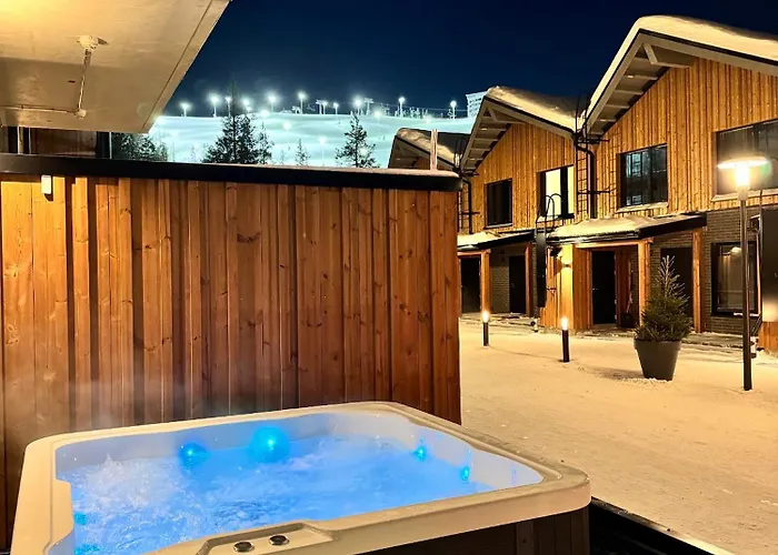 Luxury With Private Jacuzzi And 2 Passes In Levi! Apartment *